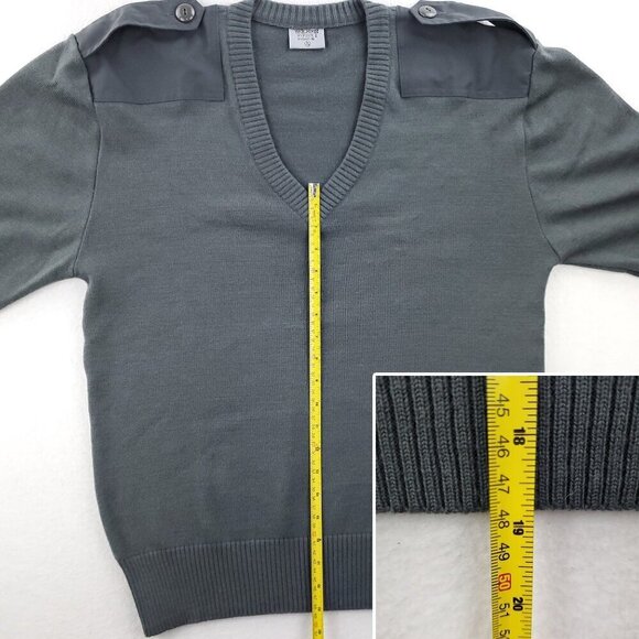Austrian Army Sweater Vintage Military Wool Blend 2000s "5/108" Men's Large - Picture 5 of 11